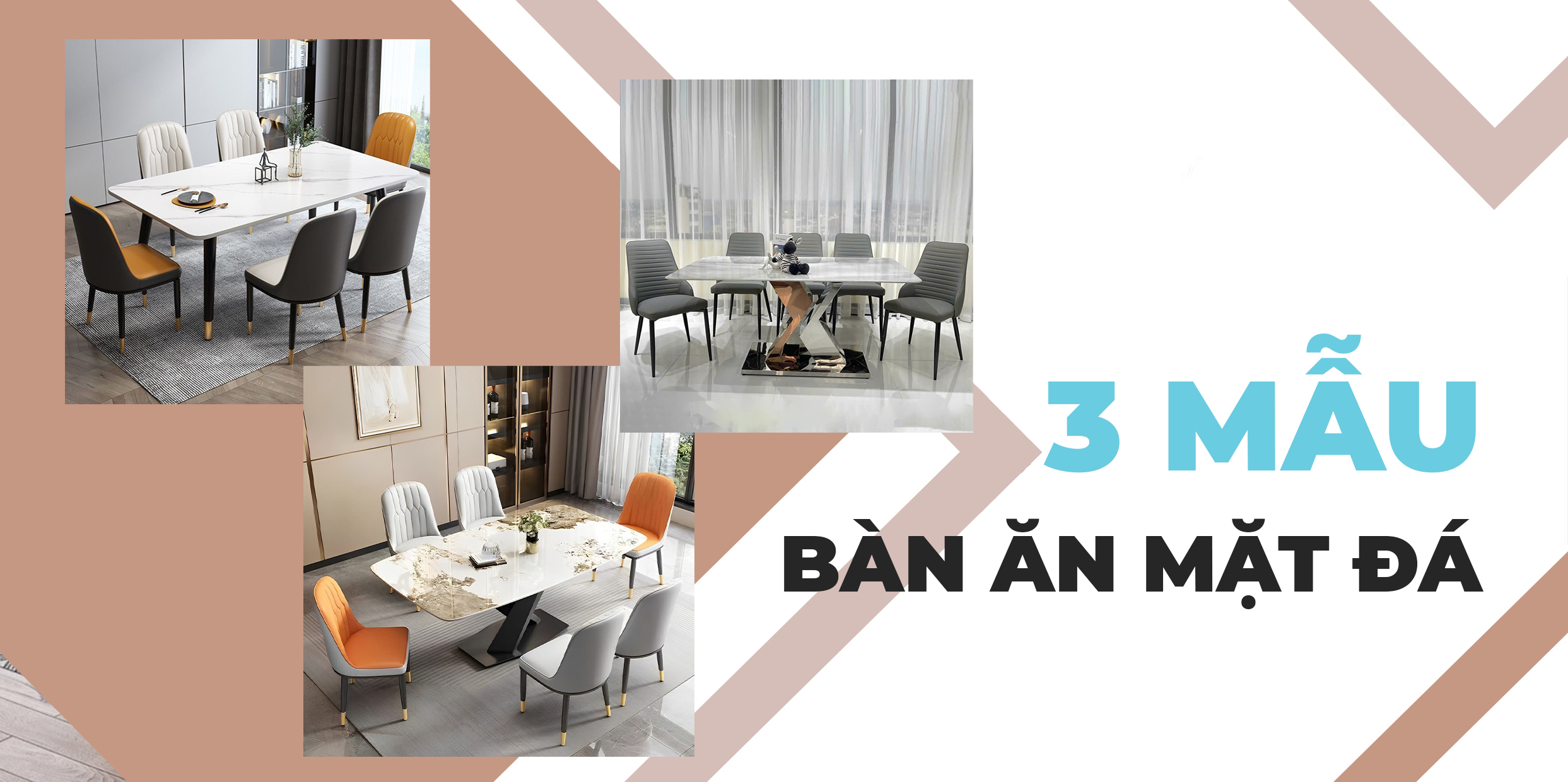 3 MẪU BÀN GHẾ ĂN MẶT ĐÁ SIÊU TINH THỂ CỰC ĐỈNH CHO KHÔNG GIAN NHÀ BẠN