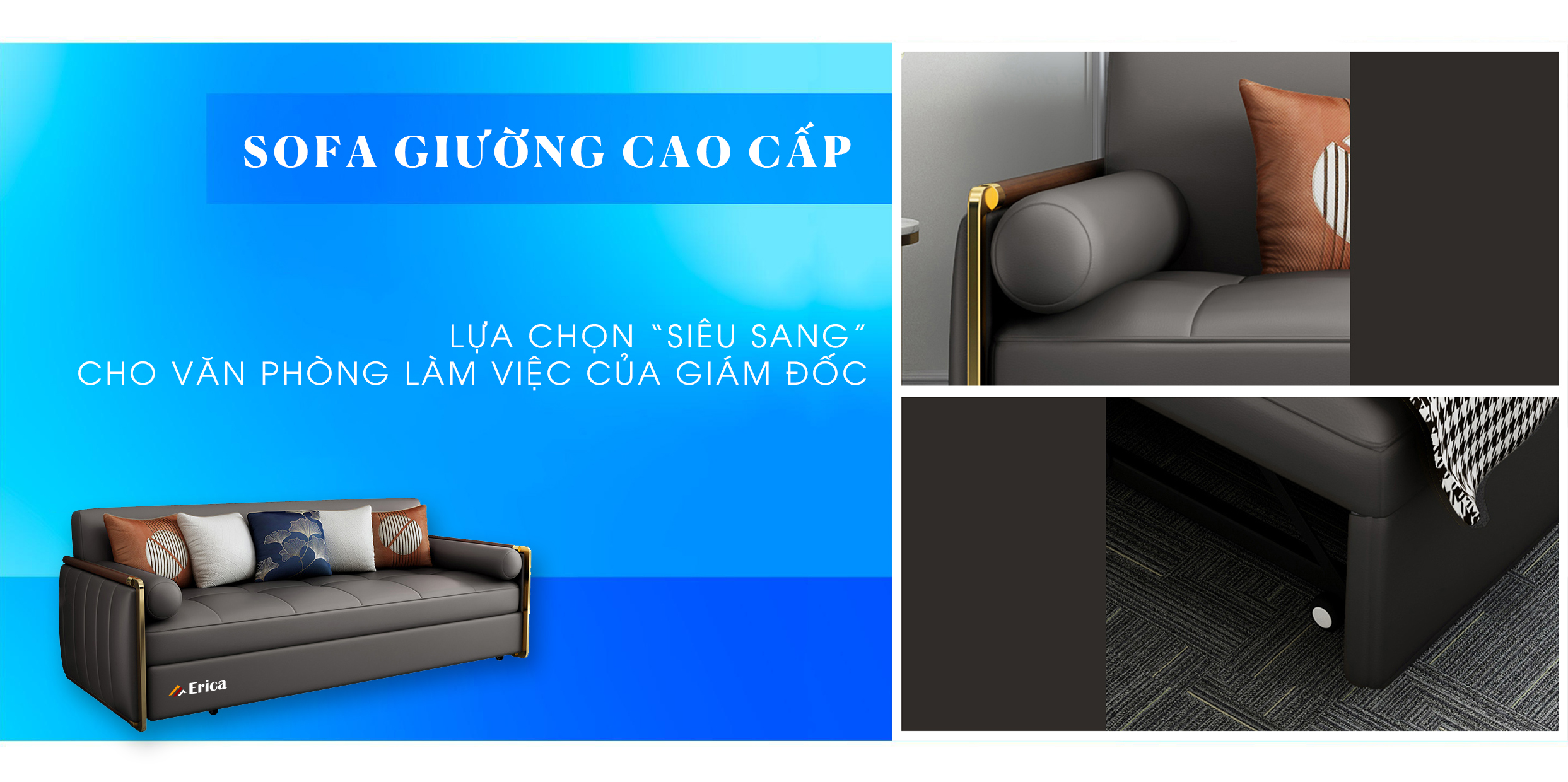 SOFA GIƯỜNG CAO CẤP ~ LỰA CHỌN “SIÊU SANG” CHO VĂN PHÒNG LÀM VIỆC CỦA GIÁM ĐỐC 👨💼