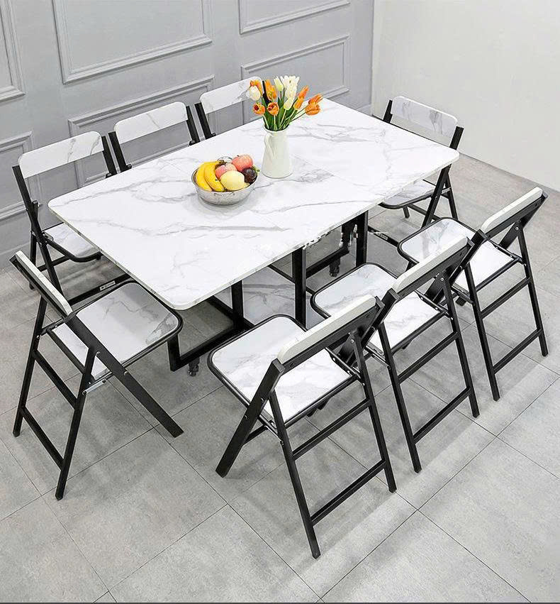 BỘ BÀN ĂN VUÔNG GẤP GỌN THÔNG MINH